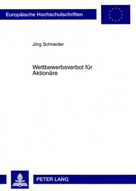 Produktbild: Wettbewerbsverbot f&uuml;r Aktion&auml;re