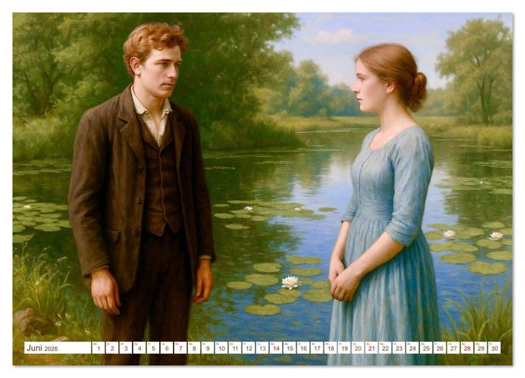 Produktbild: Theodor Storm. Sein Leben, seine Werke (Wandkalender 2026 DIN A3 quer), CALVENDO Monatskalender