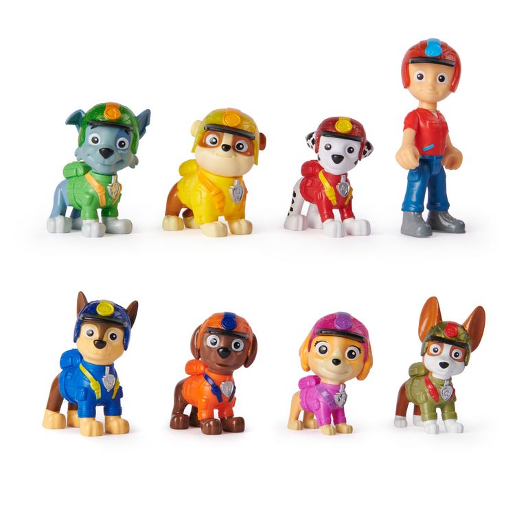Produktbild: PAW Patrol Jungle Pups &ndash; Spielfiguren-Geschenkset mit 7 Hundefiguren und 1 Ryderfigur zum Sammeln, ab 3 Jahren