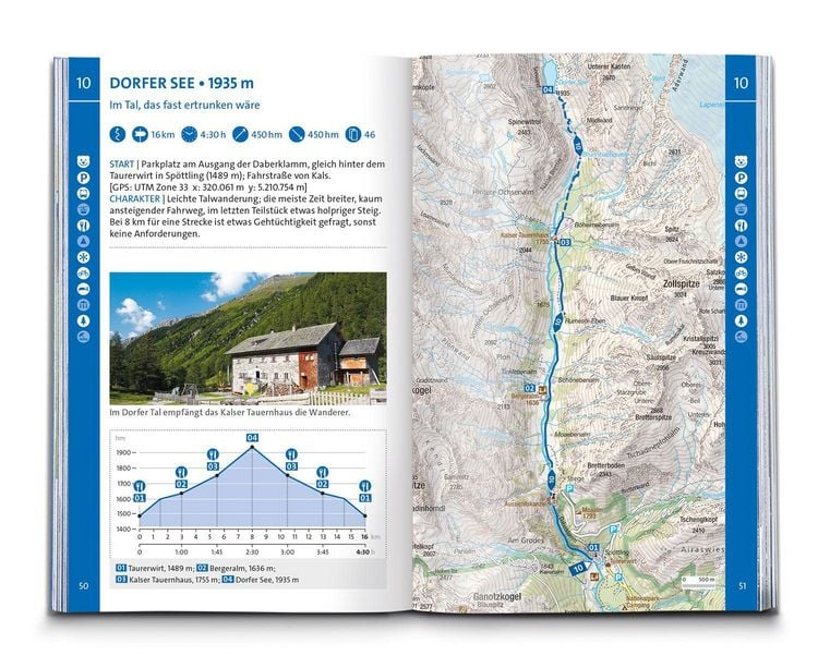 Produktbild: KOMPASS Wanderf&uuml;hrer Osttirol, Venediger- und Glocknergruppe, Defereggental, Lienzer Dolomiten, 50 Touren mit Extra-Tourenkarte