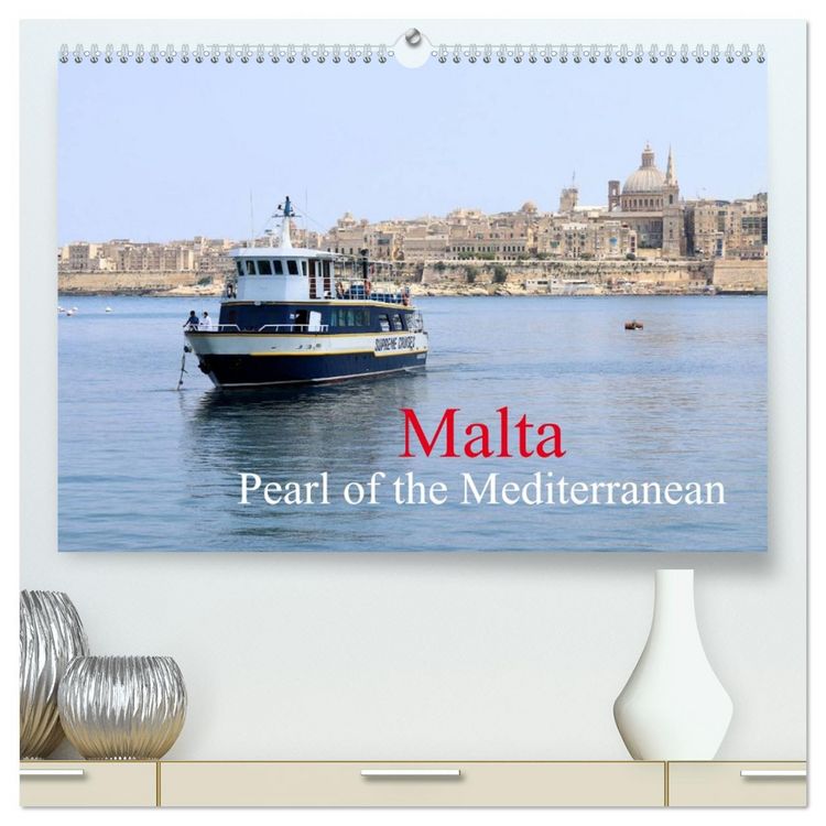 Produktbild: Malta Pearl of the Mediterranean (High Quality Premium Wall Calendar 2026 DIN A2 landscape),CALVENDO 12 Month Wall Calendar