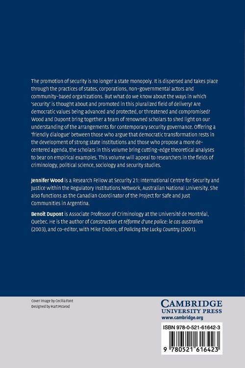 Produktbild: Democracy, Society and the Governance of Security