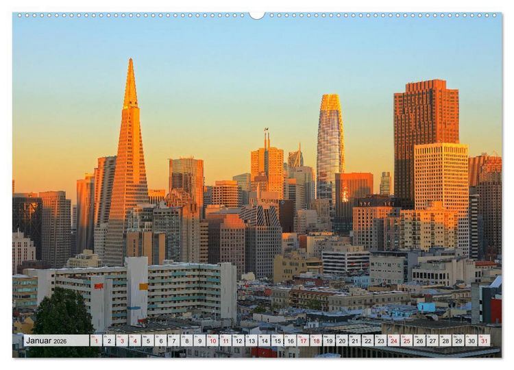 Produktbild: San Francisco - City on the Bay (hochwertiger Premium Wandkalender 2026 DIN A2 quer), Kunstdruck in Hochglanz