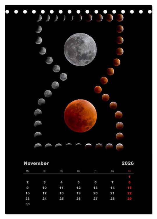 Produktbild: Wunderbares Universum (Tischkalender 2026 DIN A5 hoch), CALVENDO Monatskalender