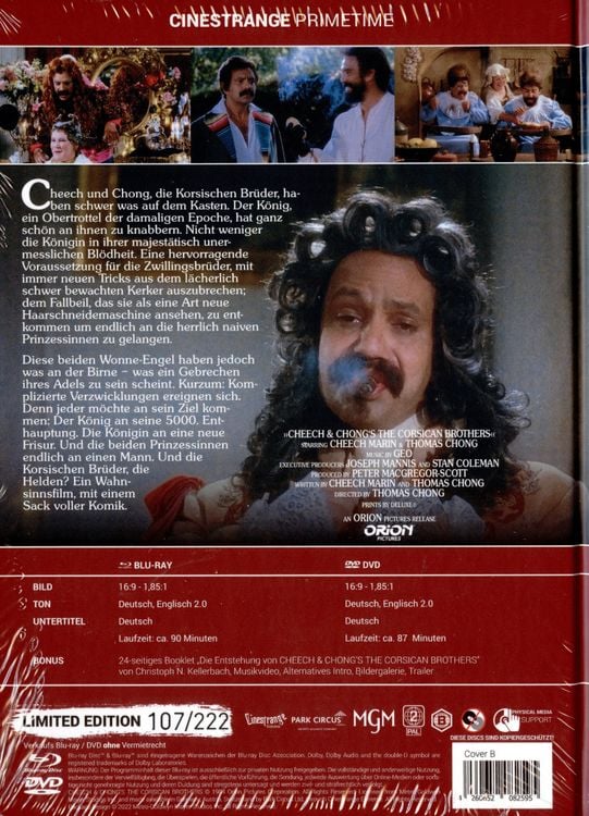 Produktbild: Cheech & Chong Corsican Brothers Mediabook B
