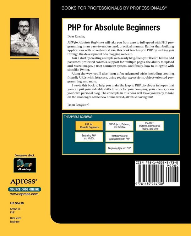 Produktbild: PHP for Absolute Beginners