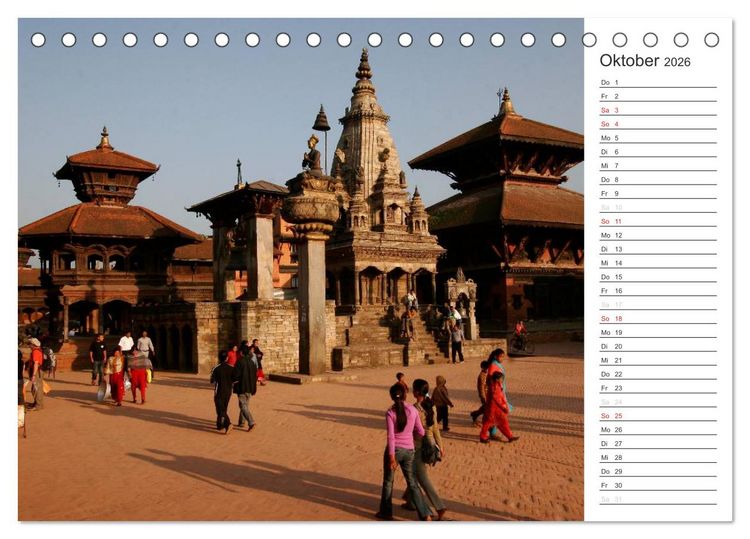 Produktbild: Nepal (Tischkalender 2026 DIN A5 quer), CALVENDO Monatskalender