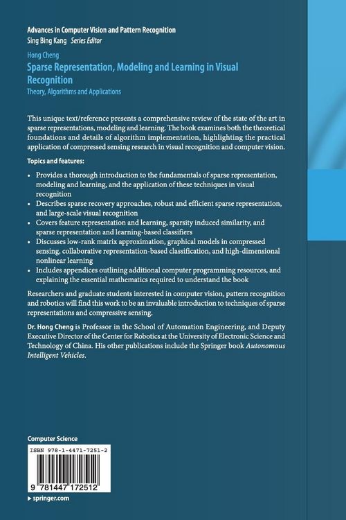 Produktbild: Sparse Representation, Modeling and Learning in Visual Recognition