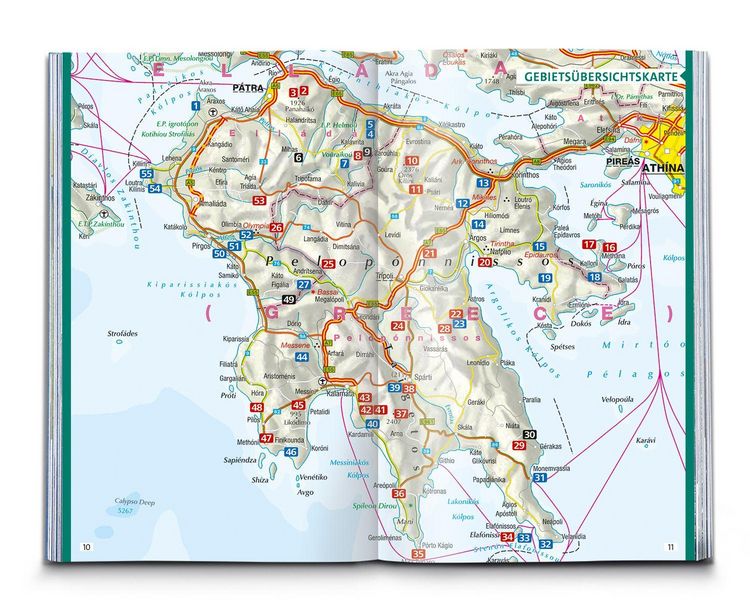Produktbild: KOMPASS Wanderf&uuml;hrer Peloponnes, 55 Touren