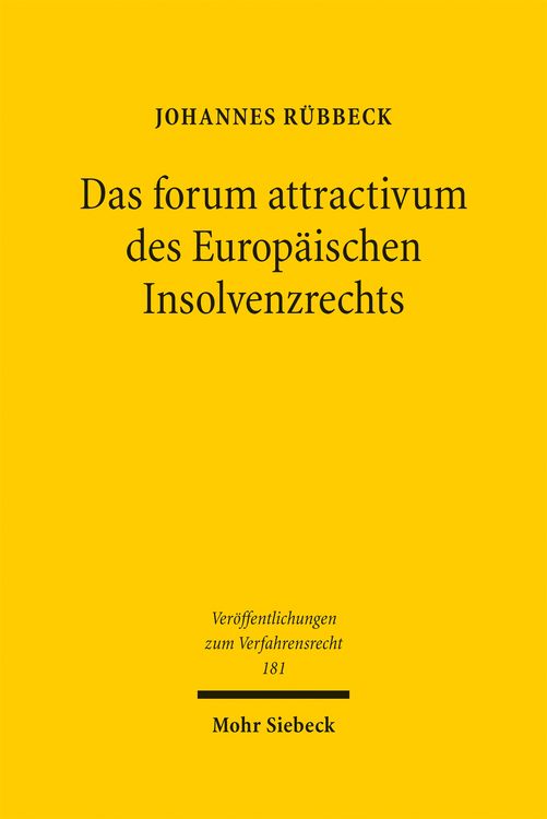 Produktbild: R&uuml;bbeck, J: Das forum attractivum des Europ&auml;ischen Insolvenz