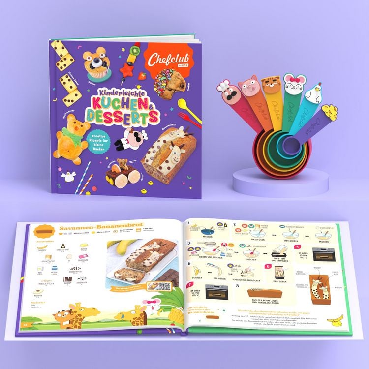 Produktbild: Set: Rezeptbuch Kinderleichte KUCHEN & DESSERTS