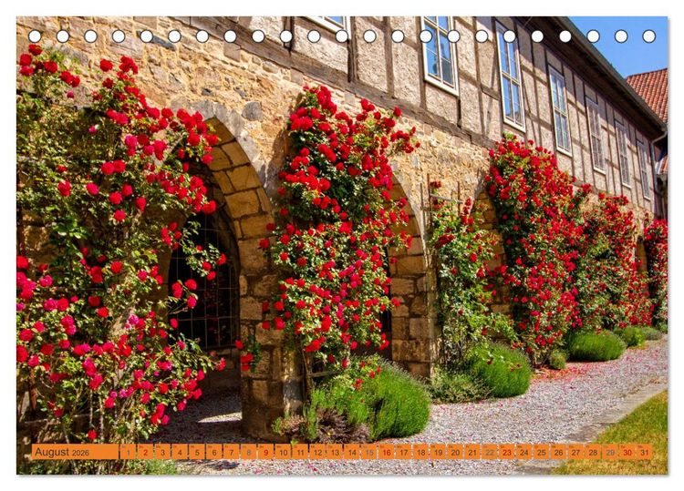 Produktbild: Das Kloster Michaelstein erleben &ndash; Ehemalige Zisterzienser &ndash; Abtei in Blankenburg am Harz (Tischkalender 2026 DIN A5 quer), CALVENDO Monatskalender