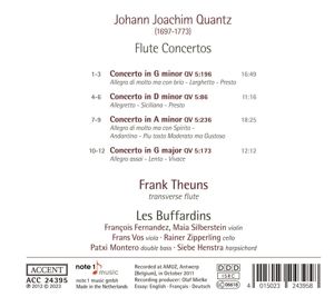 Produktbild: Johann Joachim Quantz: Flute Concertos QV 5:86; QV