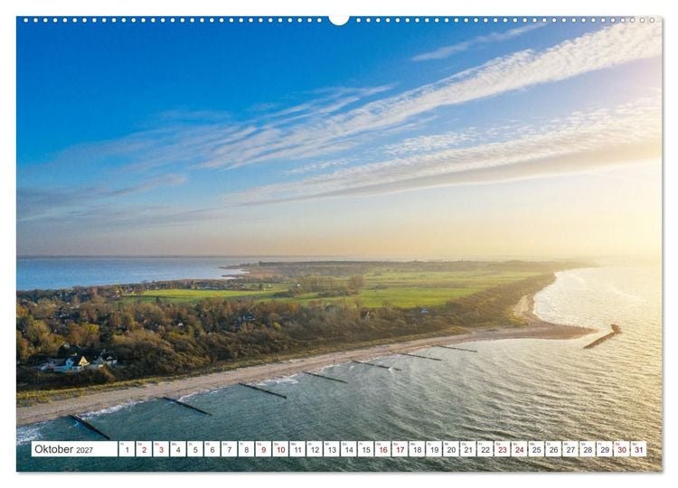 Produktbild: Fischland Dar&szlig;, Land zwischen Ostsee und Bodden (hochwertiger Premium Wandkalender 2027 DIN A2 quer), Kunstdruck in Hochglanz