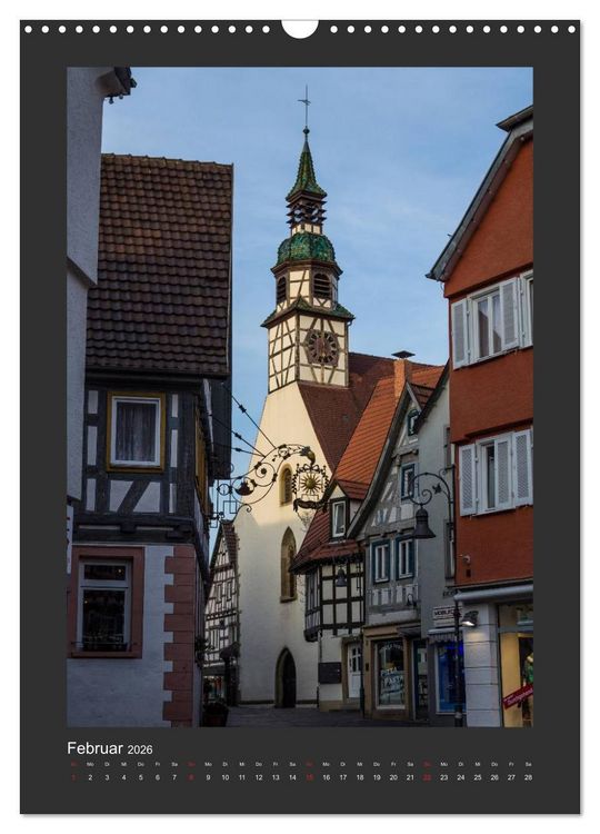 Produktbild: Waiblingen - Spaziergang durch die Altstadt (Wandkalender 2026 DIN A3 hoch), CALVENDO Monatskalender