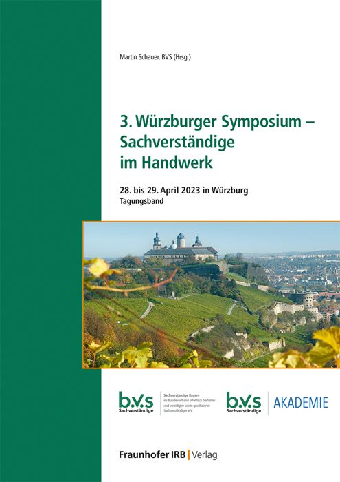 Produktbild: 3. W&uuml;rzburger Symposium - Sachverst&auml;ndige im Handwerk