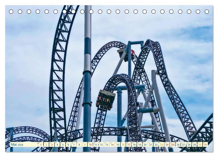 Produktbild: Achterbahn - extrem (Tischkalender 2026 DIN A5 quer), CALVENDO Monatskalender