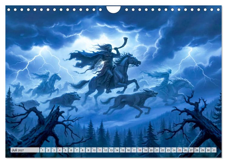 Produktbild: Deutsche Sagen - Helden, D&auml;monen, Mythen (Wandkalender 2027 DIN A4 quer), CALVENDO Monatskalender
