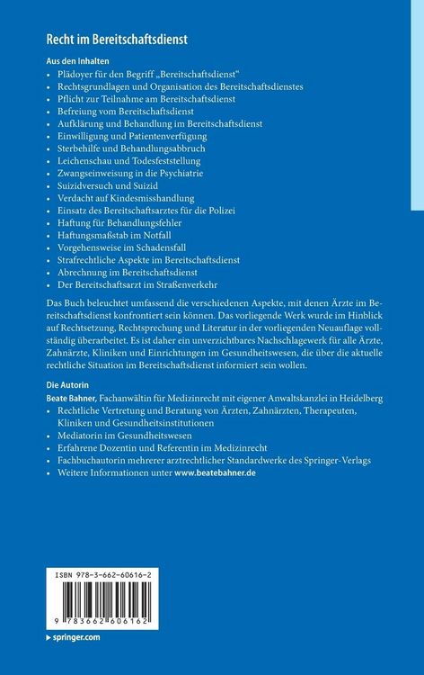 Produktbild: Recht im Bereitschaftsdienst