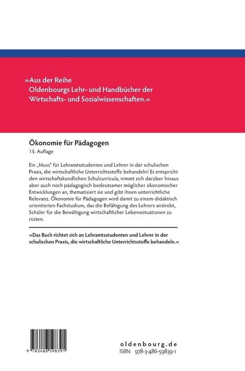 Produktbild: &Ouml;konomie f&uuml;r P&auml;dagogen