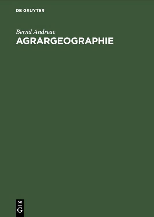 Produktbild: Agrargeographie