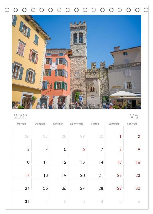 Produktbild: Tischplaner 2027 - Riva del Garda - Am Gardasee ganz im Norden (A5 Tischkalender zum Aufstellen) CALVENDO