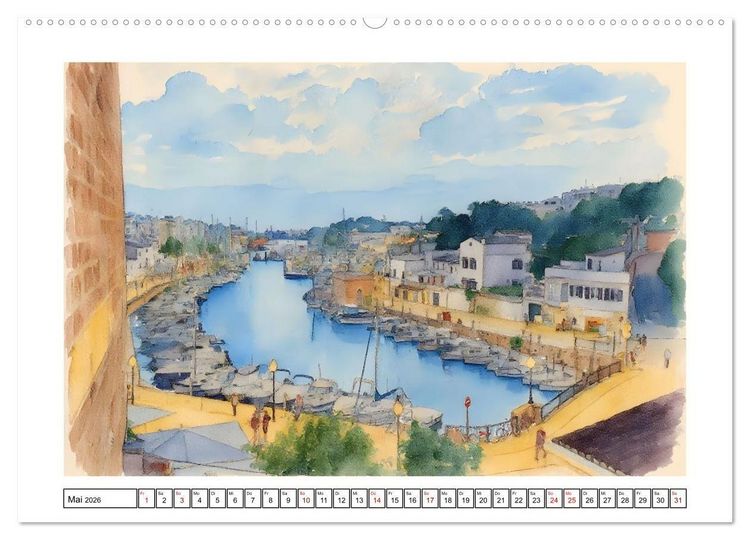Produktbild: Urlaubsparadies Spanien (hochwertiger Premium Wandkalender 2026 DIN A2 quer), Kunstdruck in Hochglanz