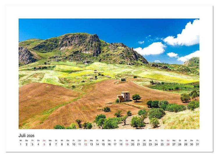 Produktbild: Sizilien - Von Palermo nach Syrakus (Wandkalender 2026 DIN A3 quer), CALVENDO Monatskalender