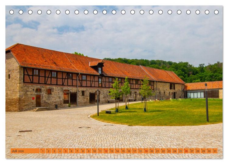 Produktbild: Das Kloster Michaelstein erleben &ndash; Ehemalige Zisterzienser &ndash; Abtei in Blankenburg am Harz (Tischkalender 2026 DIN A5 quer), CALVENDO Monatskalender