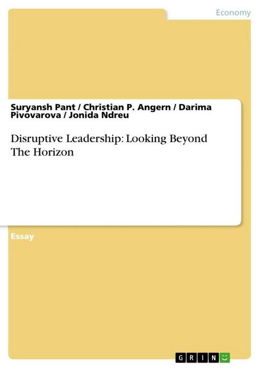 Produktbild: Disruptive Leadership: Looking Beyond The Horizon