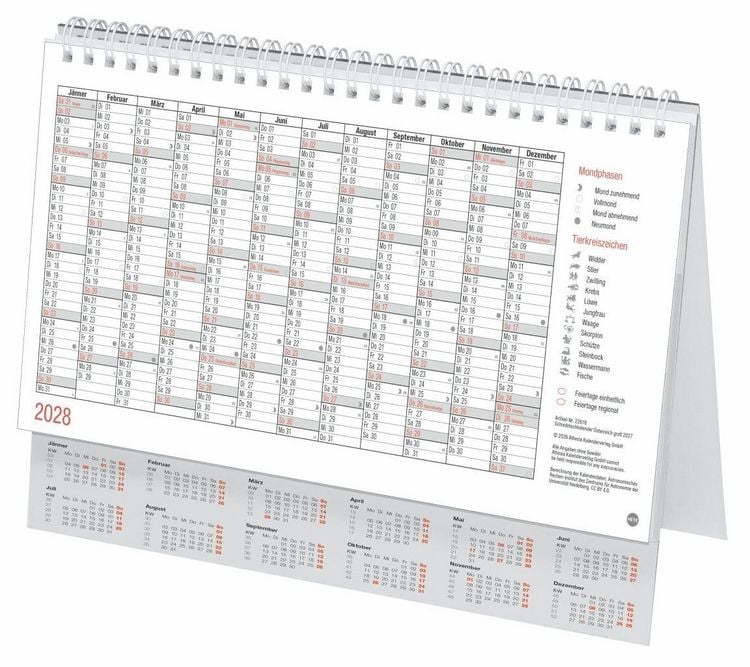 Produktbild: Schreibtischkalender &Ouml;sterreich gro&szlig; 2027