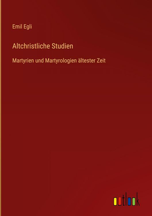 Produktbild: Altchristliche Studien
