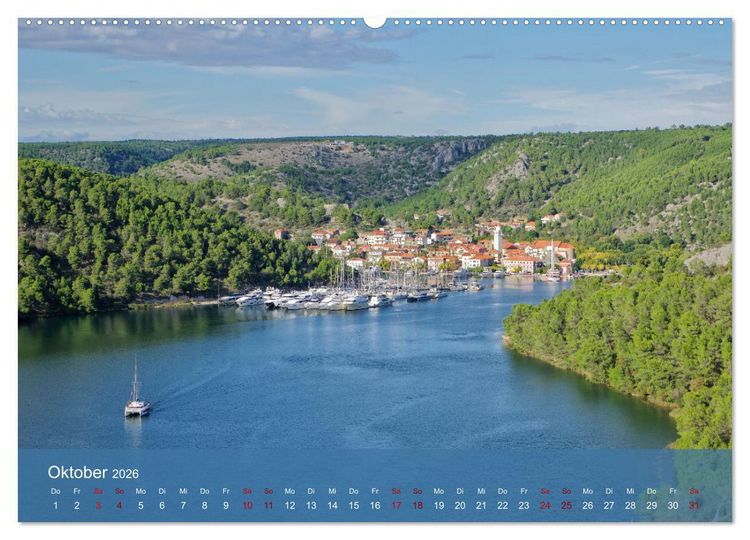 Produktbild: Dalmatien - Stille Orte (Wandkalender 2026 DIN A2 quer), CALVENDO Monatskalender