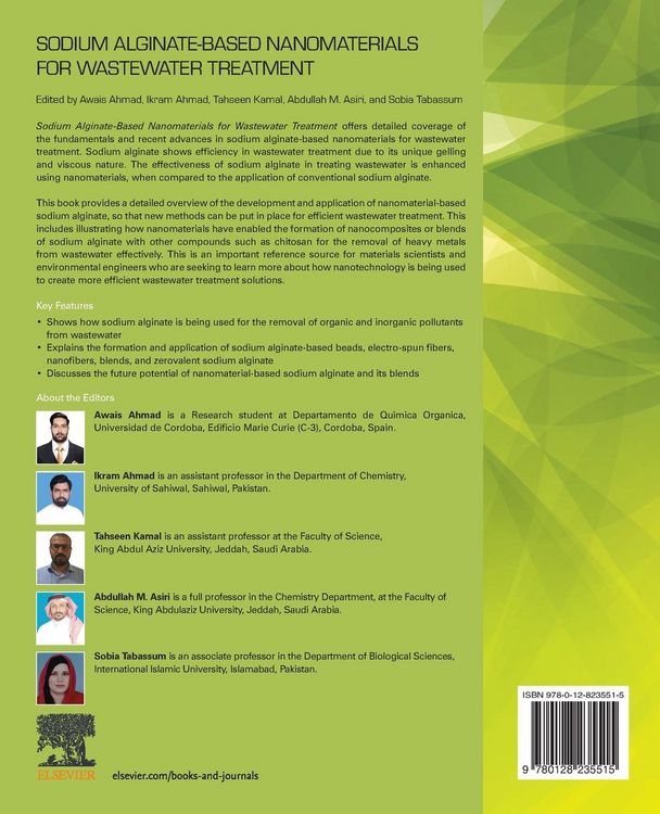 Produktbild: Sodium Alginate-Based Nanomaterials for Wastewater Treatment