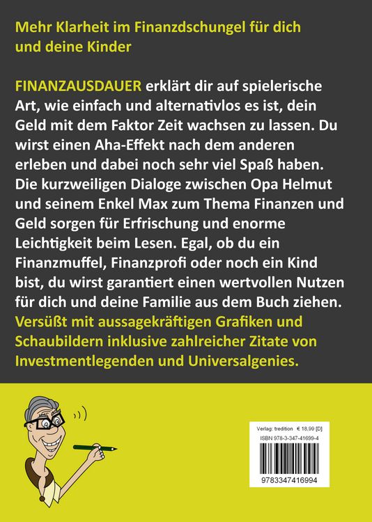 Produktbild: Finanzausdauer - Spielerisch mit Hilfe von Bildern und Zitaten verstehen, wie einfach das Thema Geldanlage doch eigentlich ist