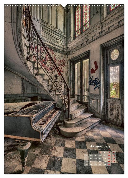 Produktbild: Lost Places - morbide Sch&ouml;nheiten (hochwertiger Premium Wandkalender 2026 DIN A2 hoch), Kunstdruck in Hochglanz