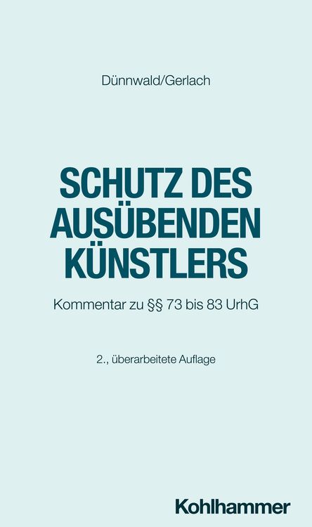 Produktbild: Schutz des aus&uuml;benden K&uuml;nstlers
