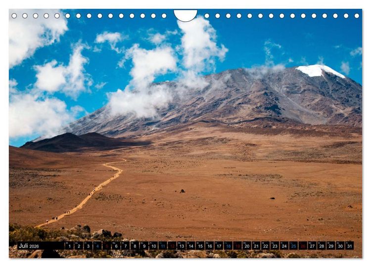 Produktbild: Kilimanjaro - das Dach Afrikas (Wandkalender 2026 DIN A4 quer), CALVENDO Monatskalender