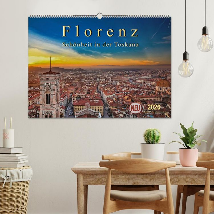 Produktbild: Florenz - Sch&ouml;nheit in der Toskana (Wandkalender 2026 DIN A2 quer), CALVENDO Monatskalender