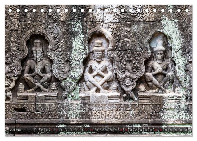 Produktbild: Angkor - Die Tempel der Khmer (Tischkalender 2026 DIN A5 quer), CALVENDO Monatskalender