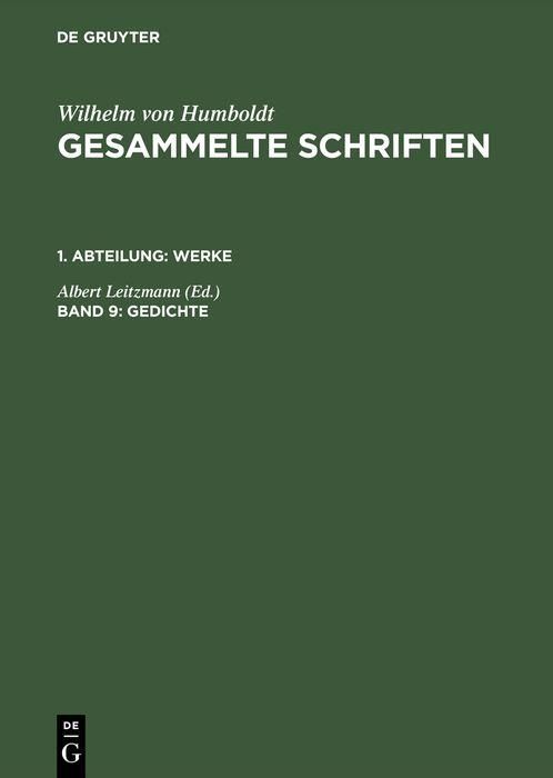 Produktbild: Gedichte