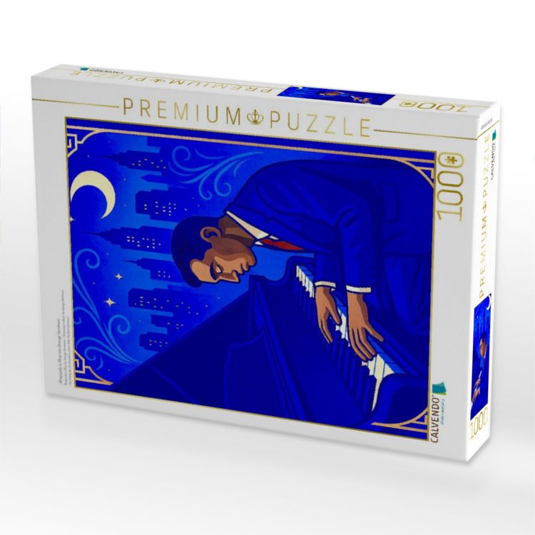Produktbild: CALVENDO Puzzle "Rhapsody in Blue von George Gershwin | 1000 Teile Lege-Gr&ouml;&szlig;e 64x48cm Foto-Puzzle f&uuml;r gl&uuml;ckliche Stunden