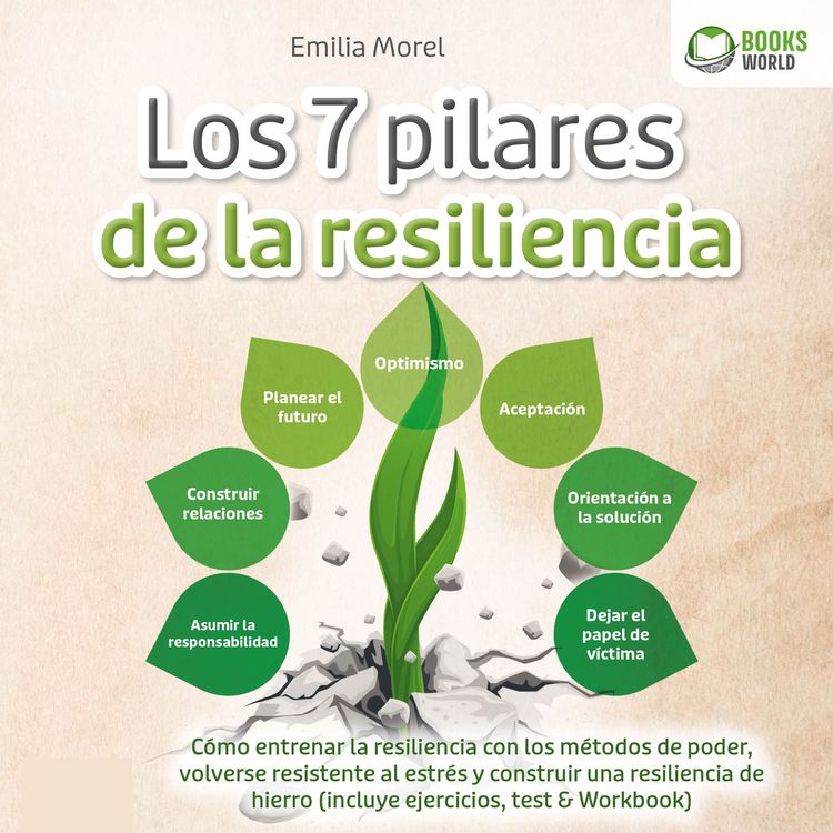 Produktbild: Los 7 pilares de la resiliencia: C&oacute;mo entrenar la resiliencia con los m&eacute;todos de poder, volverse resistente al estr&eacute;s y construir una resiliencia de hierro (incluye ejercicios, test & Workbook)