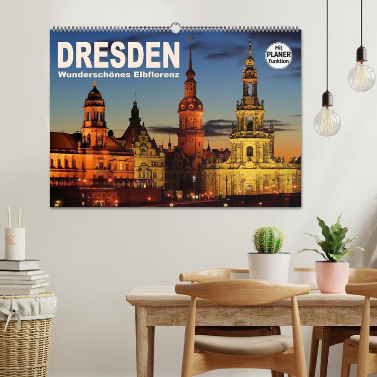 Produktbild: Dresden - Wundersch&ouml;nes Elbflorenz (Wandkalender 2026 DIN A2 quer), CALVENDO Monatskalender