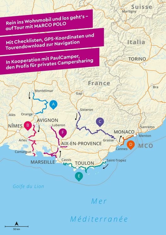 Produktbild: MARCO POLO Camper Guide Provence & C&ocirc;te d`Azur