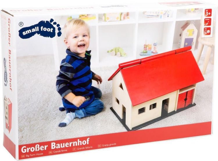 Produktbild: Small foot 8502 - Gro&szlig;er Bauernhof, Bauernhaus, Holz, 52x37x35cm