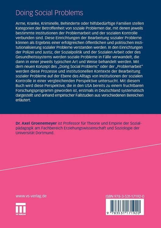 Produktbild: Doing Social Problems