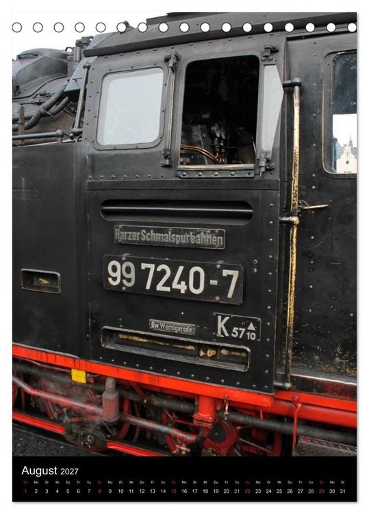 Produktbild: Die Brockenbahn (Tischkalender 2027 DIN A5 hoch), CALVENDO Monatskalender