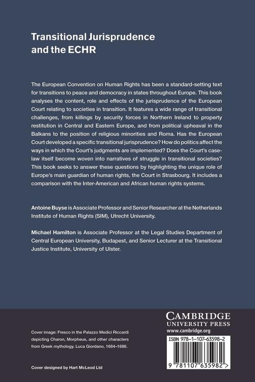 Produktbild: Transitional Jurisprudence and the Echr