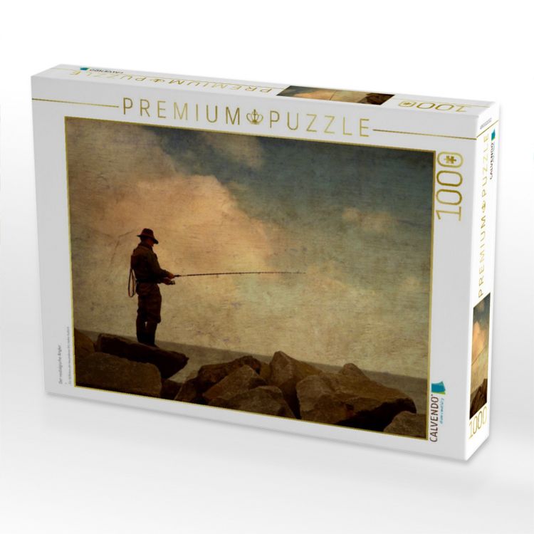 Produktbild: CALVENDO Puzzle Der nostalgische Angler | 1000 Teile Lege-Gr&ouml;&szlig;e 64x48cm Foto-Puzzle f&uuml;r gl&uuml;ckliche Stunden